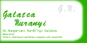 galatea muranyi business card